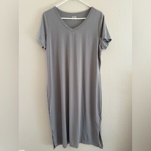 32 Degrees Gray Short Sleeve Women’s Cool T-Shirt Dress